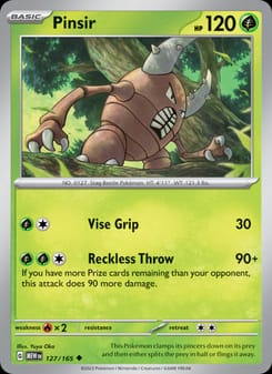 Pinsir 127/165 Uncommon – 151 Pokémon card