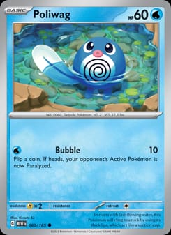 Poliwag 060/165 Common – 151 Pokémon card