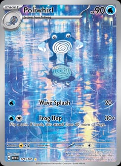Poliwhirl 176/165 Illustration Rare – 151 Pokémon card