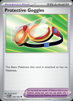 Protective Goggles 164/165 Uncommon – 151 Pokémon card