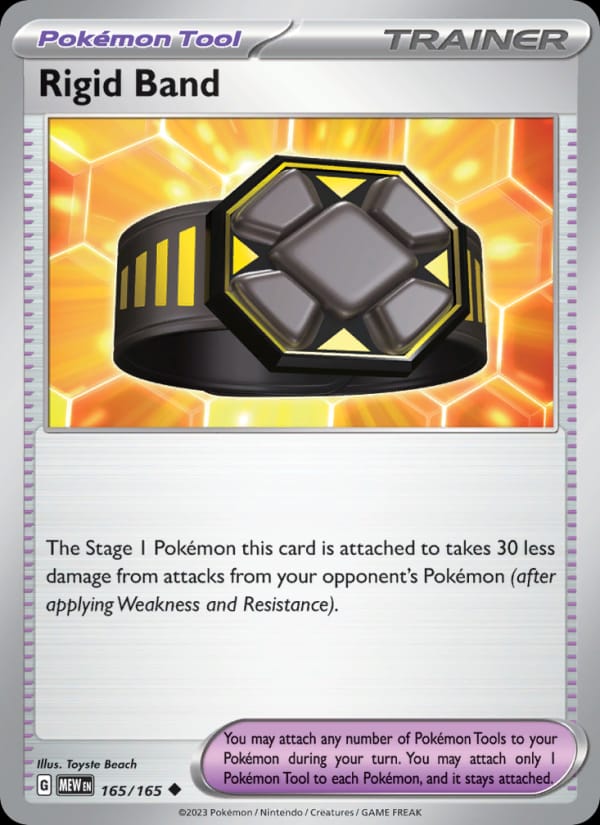 Rigid Band 165/165 151 Pokémon card
