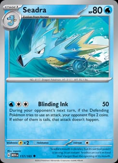 Seadra 117/165 Uncommon – 151 Pokémon card