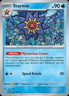 Starmie 121/165 Rare – 151 Pokémon card