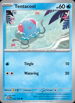 Tentacool 072/165 Common – 151 Pokémon card