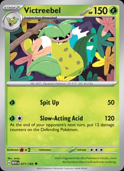 Victreebel 071/165 Uncommon – 151 Pokémon card