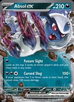 Absol ex 135/197 Double Rare – Obsidian Flames Pokémon card