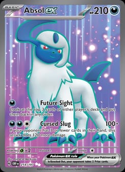 Absol ex 214/197 Ultra Rare – Obsidian Flames Pokémon card
