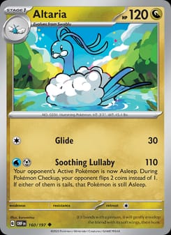 Altaria 160/197 Uncommon – Obsidian Flames Pokémon card