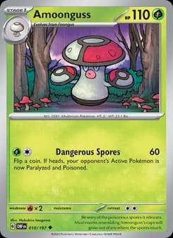 Amoonguss 010/197 Uncommon – Obsidian Flames Pokémon card