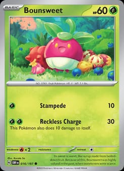 Bounsweet 016/197 Common – Obsidian Flames Pokémon card