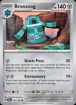 Bronzong 145/197 Uncommon – Obsidian Flames Pokémon card