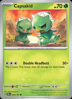 Capsakid 024/197 Common – Obsidian Flames Pokémon card
