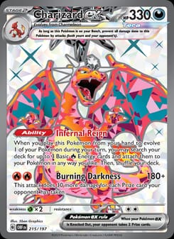 Charizard ex 215/197 Ultra Rare – Obsidian Flames Pokémon card