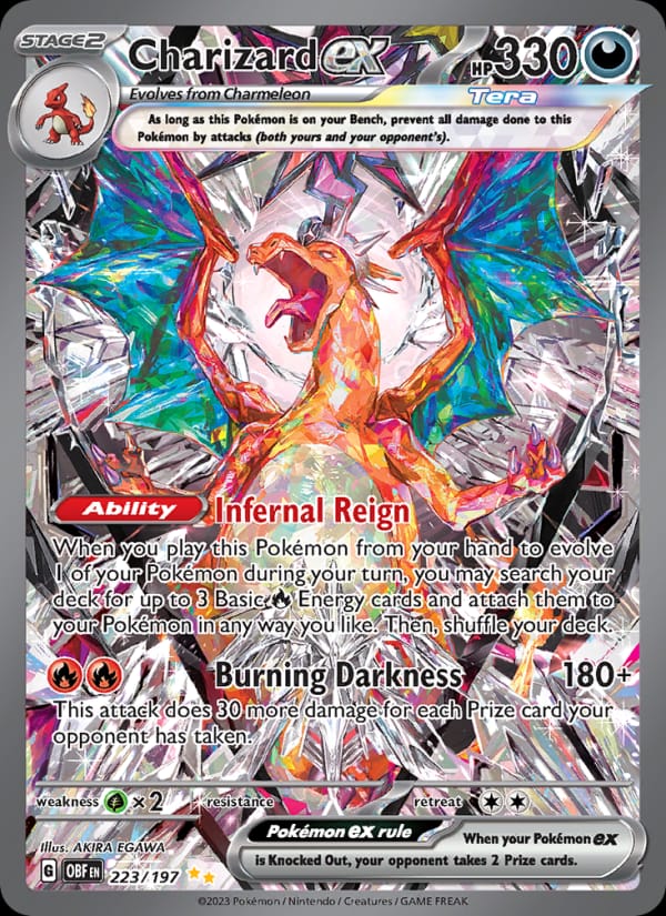 Charizard ex 223/197 Obsidian Flames Pokémon card