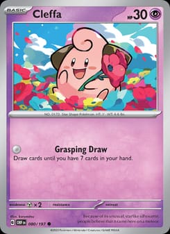Cleffa 080/197 Common – Obsidian Flames Pokémon card