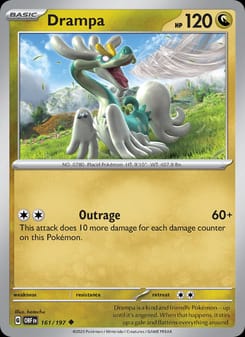 Drampa 161/197 Uncommon – Obsidian Flames Pokémon card