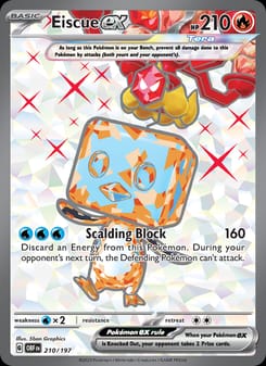 Eiscue ex 210/197 Ultra Rare – Obsidian Flames Pokémon card