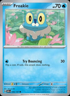 Froakie 056/197 Common – Obsidian Flames Pokémon card
