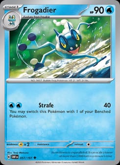 Frogadier 057/197 Uncommon – Obsidian Flames Pokémon card
