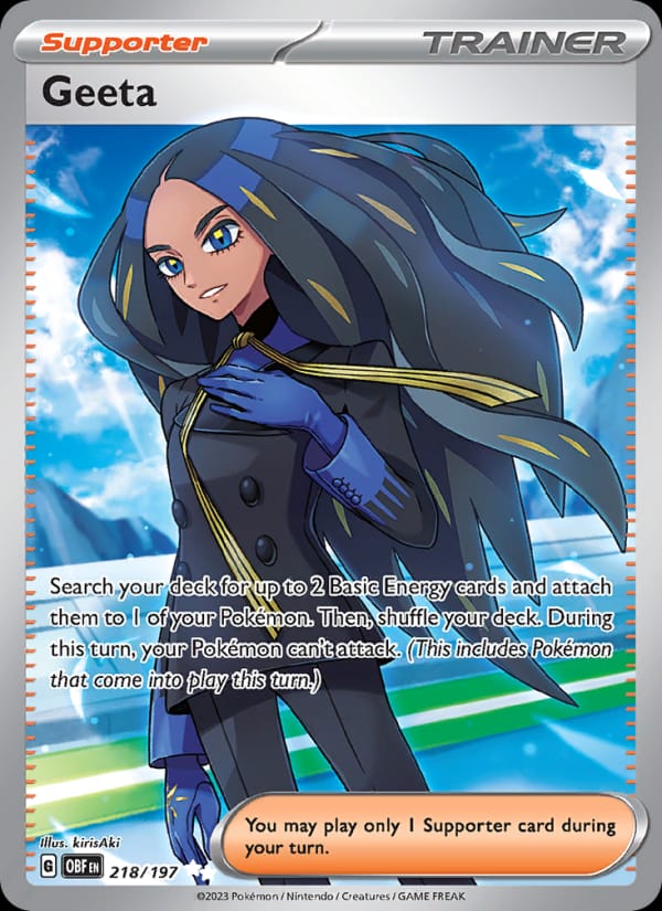 Geeta 218/197 Obsidian Flames Pokémon card