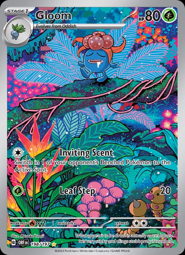 Gloom 198/197 Obsidian Flames Pokémon card