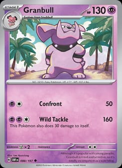 Granbull 088/197 Uncommon – Obsidian Flames Pokémon card