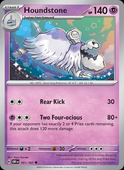 Houndstone 101/197 Uncommon – Obsidian Flames Pokémon card