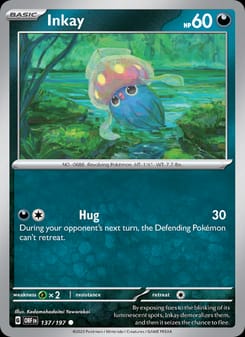 Inkay 137/197 Common – Obsidian Flames Pokémon card