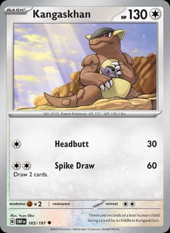 Kangaskhan 165/197 Uncommon – Obsidian Flames Pokémon card