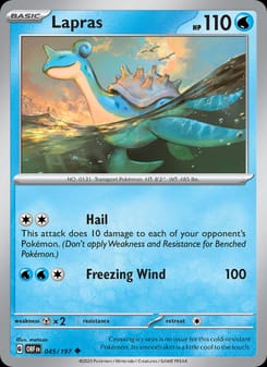 Lapras 045/197 Uncommon – Obsidian Flames Pokémon card