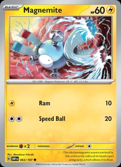 Magnemite 063/197 Common – Obsidian Flames Pokémon card