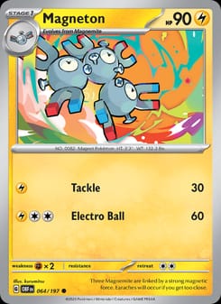 Magneton 064/197 Common – Obsidian Flames Pokémon card