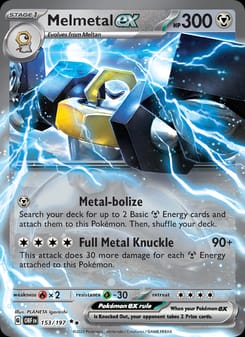 Melmetal ex 153/197 Double Rare – Obsidian Flames Pokémon card