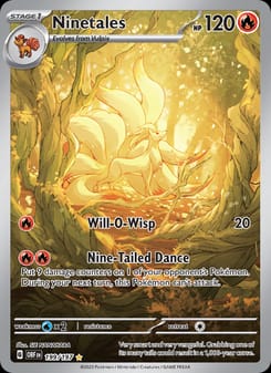 Ninetales 199/197 Illustration Rare – Obsidian Flames Pokémon card
