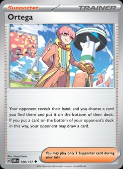 Ortega 190/197 Uncommon – Obsidian Flames Pokémon card