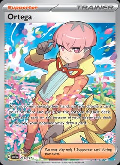 Ortega 219/197 Ultra Rare – Obsidian Flames Pokémon card