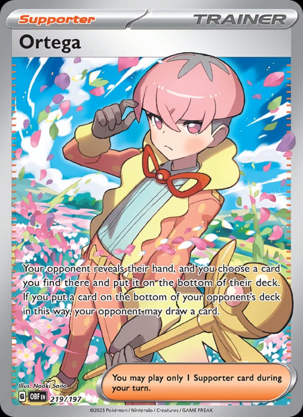 Ortega 219/197 Obsidian Flames Pokémon card