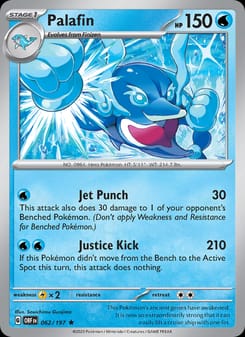 Palafin 062/197 Rare – Obsidian Flames Pokémon card