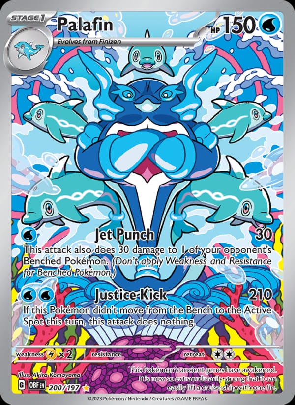 Palafin 200/197 Obsidian Flames Pokémon card