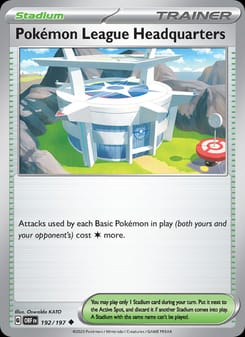 Pokémon League Headquarters 192/197 Uncommon – Obsidian Flames Pokémon card