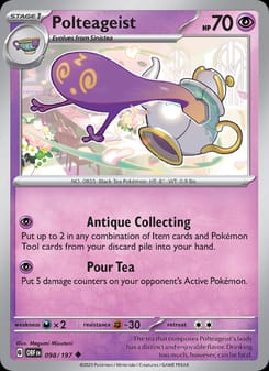 Polteageist 098/197 Uncommon – Obsidian Flames Pokémon card