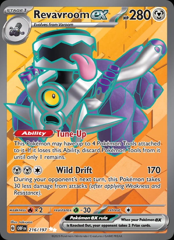 Revavroom ex 216/197 Obsidian Flames Pokémon card