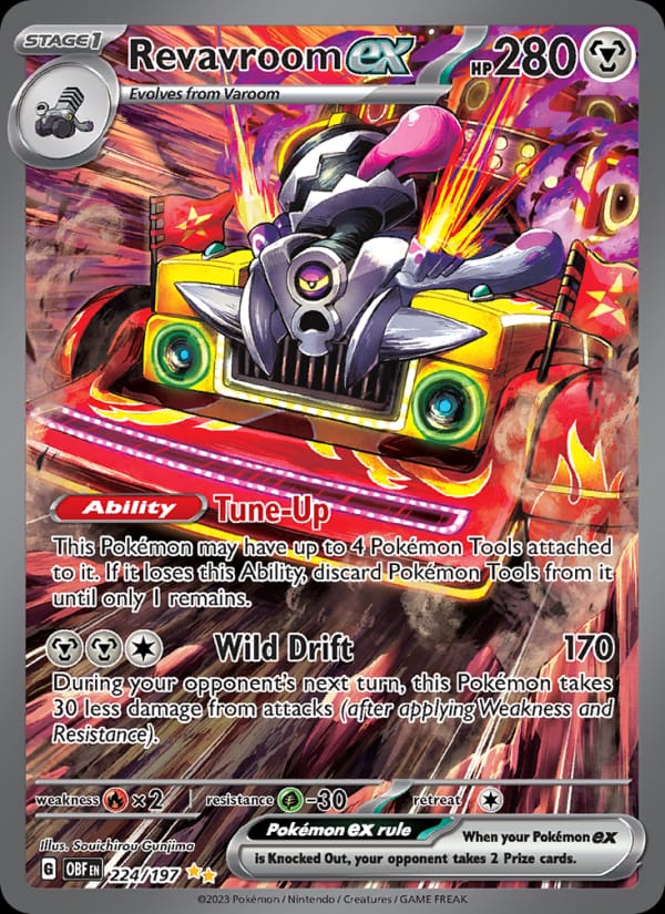 Revavroom ex 224/197 Obsidian Flames Pokémon card