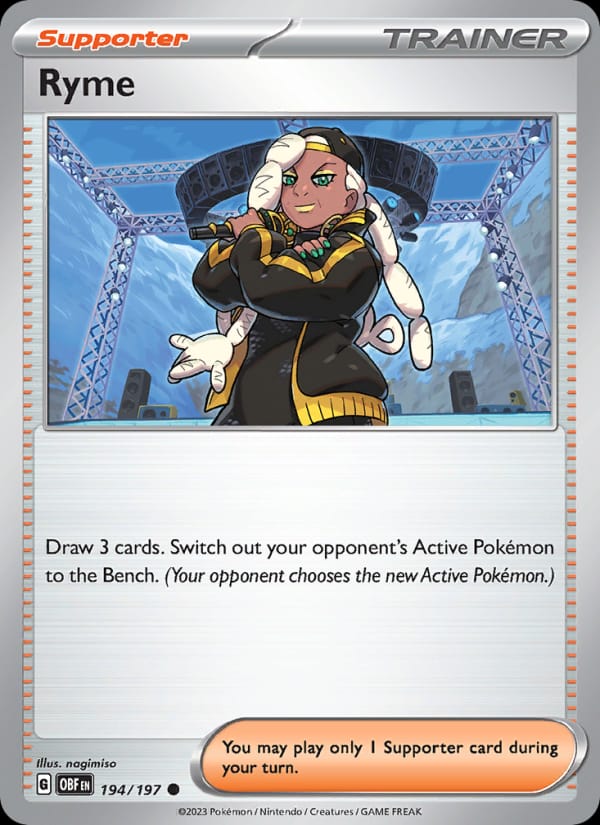 Ryme 194/197 Obsidian Flames Pokémon card