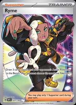 Ryme 221/197 Ultra Rare – Obsidian Flames Pokémon card