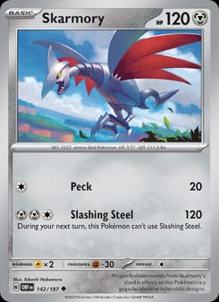 Skarmory 142/197 Uncommon – Obsidian Flames Pokémon card
