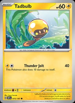 Tadbulb 075/197 Common – Obsidian Flames Pokémon card