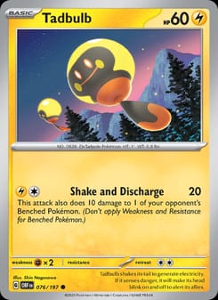 Tadbulb 076/197 Common – Obsidian Flames Pokémon card