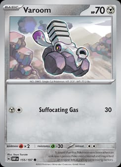 Varoom 155/197 Common – Obsidian Flames Pokémon card