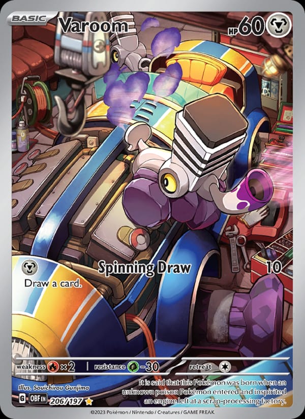 Varoom 206/197 Obsidian Flames Pokémon card